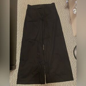 Banana Republic Black Wide-Leg Trousers